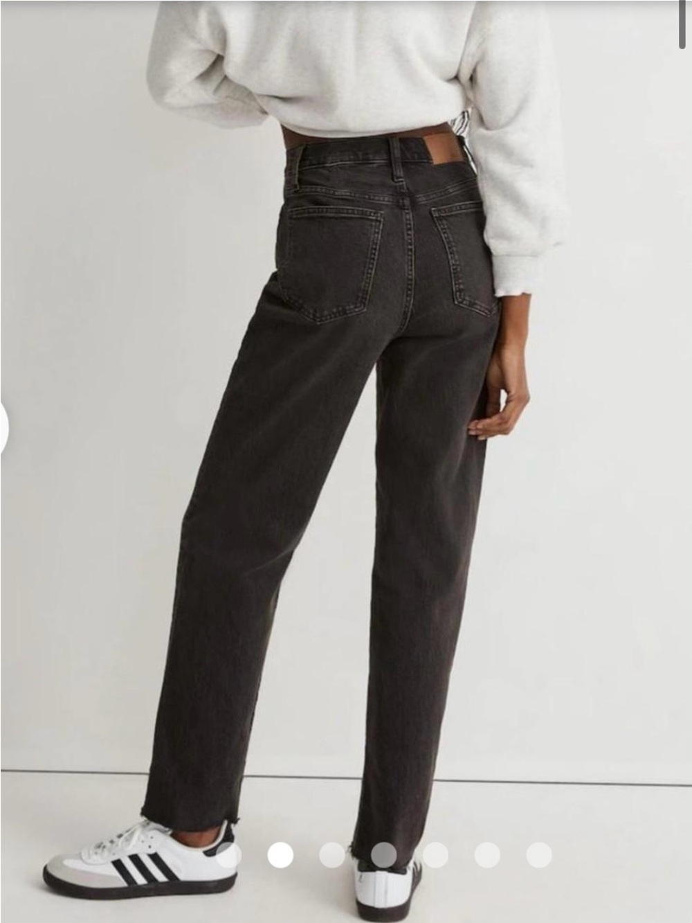 Madewell Perfect Vintage Straight Jeans, lunar wash raw hem edition